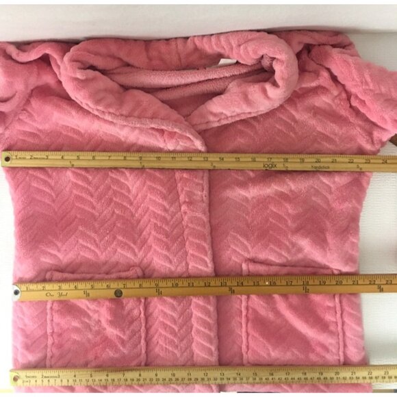 Hotel Spa Collections Robe Women One Size Pink Long Sleeves Front Pockets - Picture 10 of 15